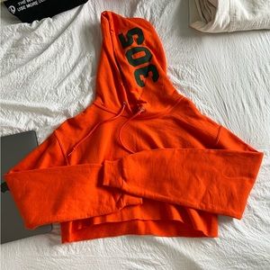 University of Miami Cropped Hoodie 🧡💚